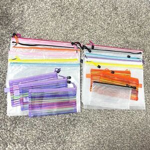 Mesh zipper bag lot - 13L & 6S